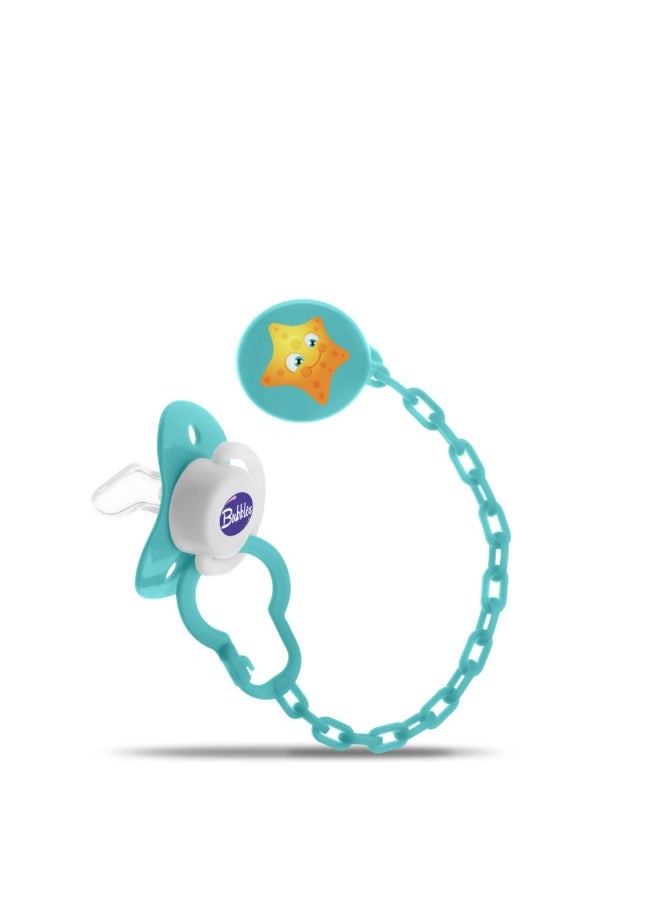 Bubbles Bubbles Beveled Soother With Chain Multi-Colors  - Image 2