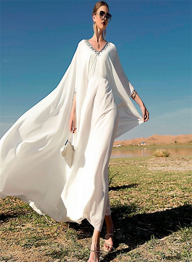 Loquat Fashion Characteristic Dress White  - Image 3