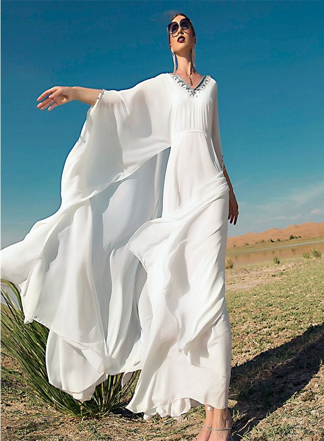 Loquat Fashion Characteristic Dress White  - Image 1