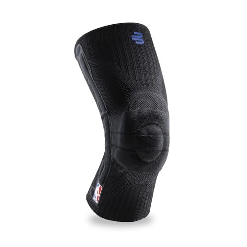 Bauerfeind Sports Knee Support NBA - Officially Licensed Basketball Knee Brace - Relief and Stabilization - Targeted Compression - Lightweight & Durable - Black, Medium - Image 1