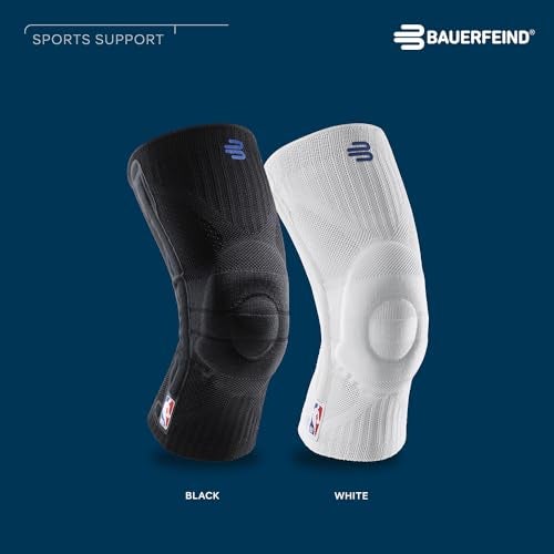 Bauerfeind Sports Knee Support NBA - Officially Licensed Basketball Knee Brace - Relief and Stabilization - Targeted Compression - Lightweight & Durable - Black, Medium - Image 3