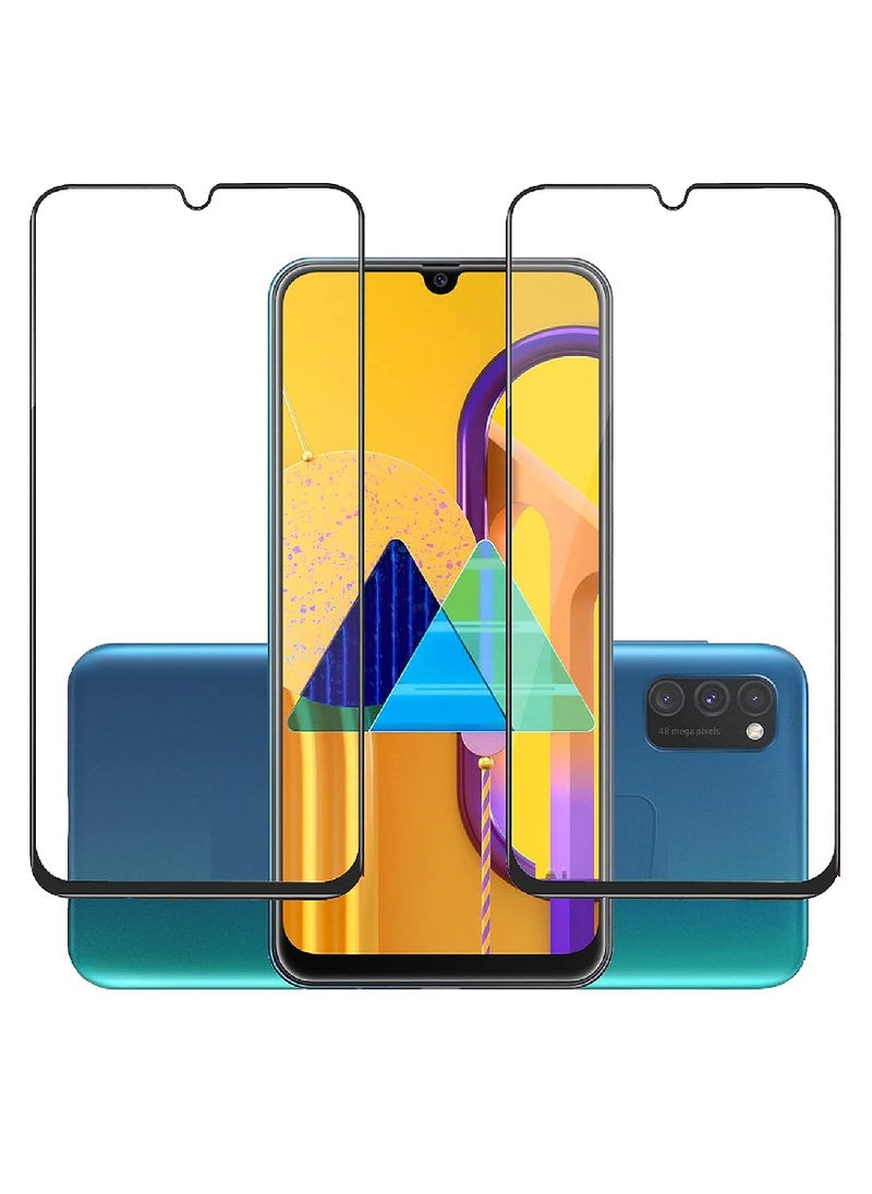 Super 2 Pieces Tempered Glass Screen Protector 5D Designed For Samsung Galaxy M30s Full Glue Edge to Edge Full Screen Coverage And Bubble Free - Image 1