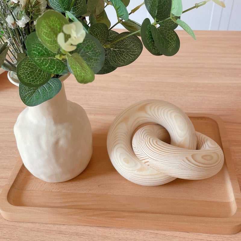 HMASYO Natural Wood Knot Decor, Modern Coffee Table & Bookshelf Decor, Housewarming Gift - Image 2