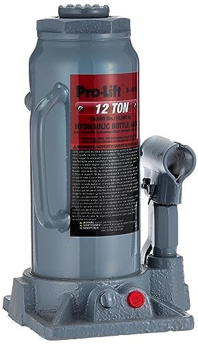 Pro Lift ProLift B012D Grey Hydraulic Bottle Jack 12 Ton Capacity
