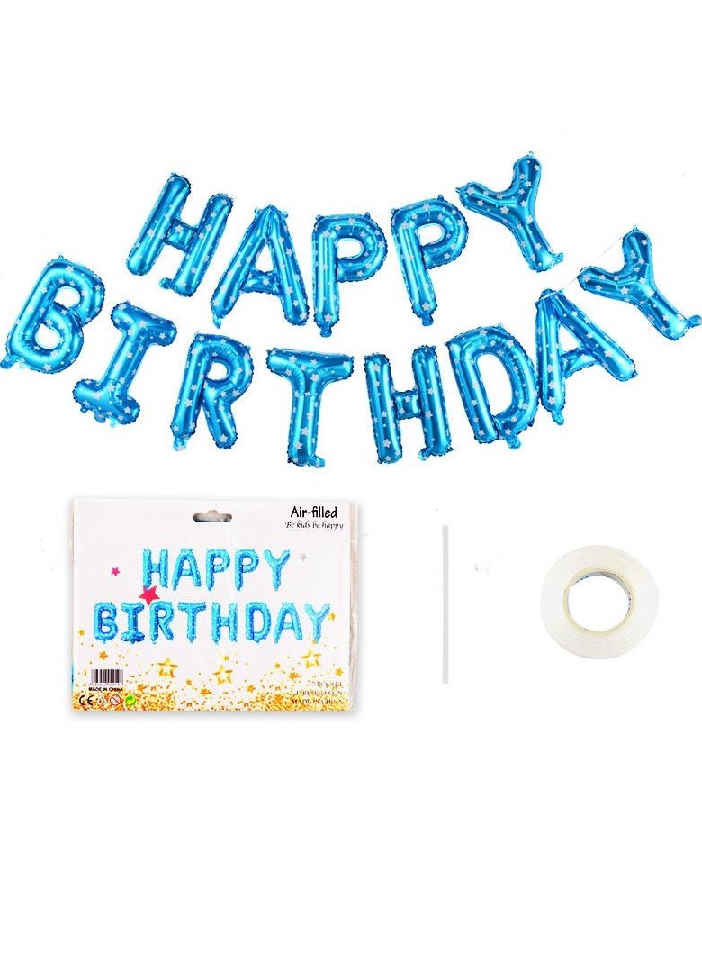 Blue Birthday Decorations Set with 16 inchs Blue Happy Birthday , Ribbon, Inflation Tube, Happy Birthday Balloons - pzsku/Z0BEAD211458C0357A8A6Z/45/_/1733477414/2fd86e8c-e8a0-485d-b2a5-fe944370d3ea