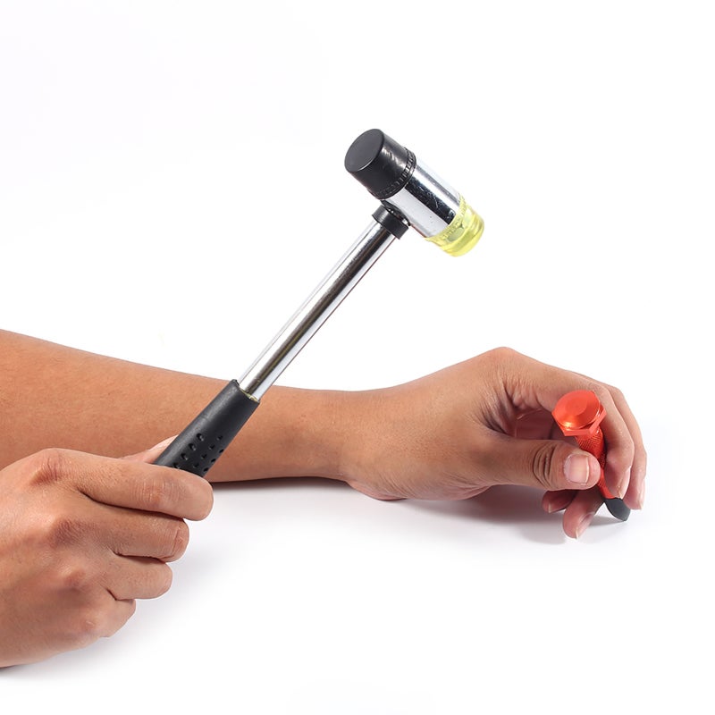 Paintless Dent Tool Tap Down Pen with 9 Heads - Top Rubber Joints Lightweight High-Strength Dent Repair Tool for Any Car Color - Image 2