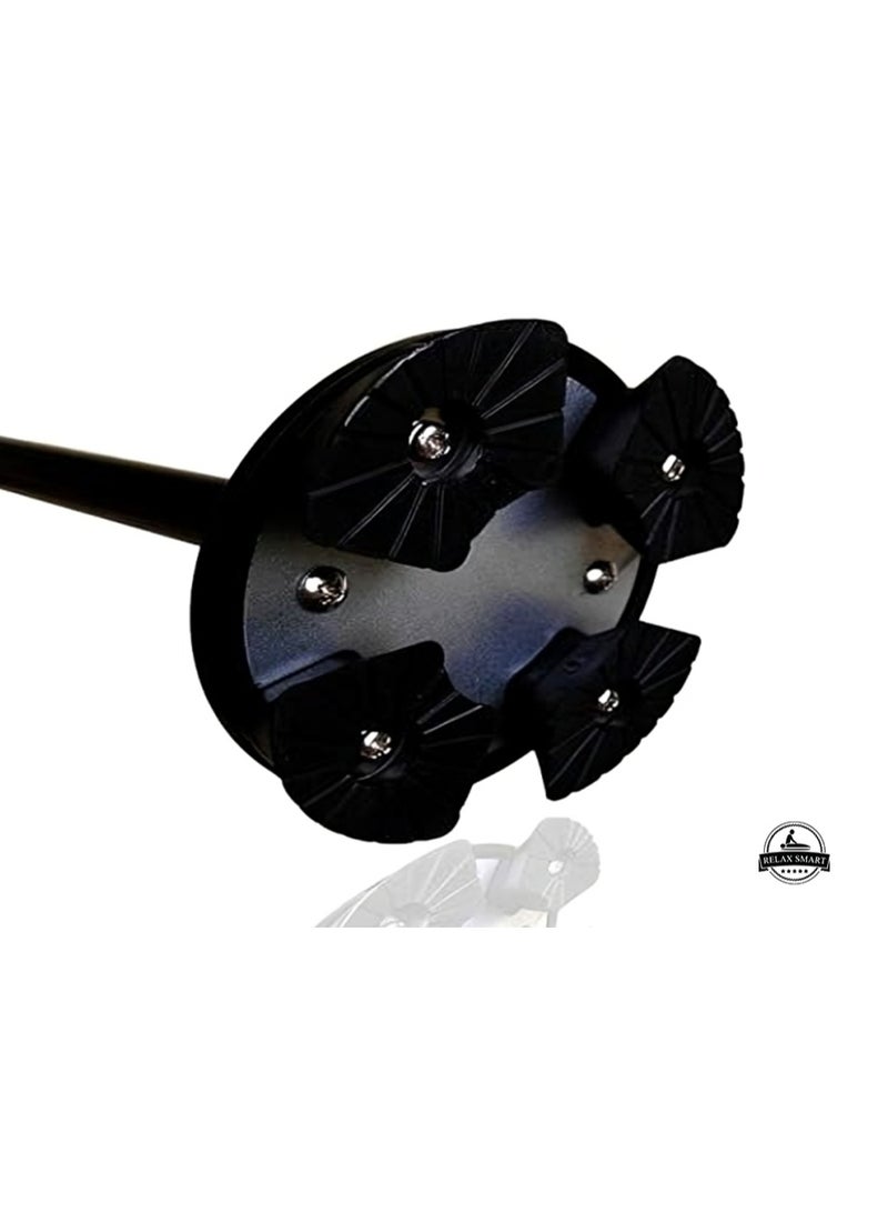 Relax Smart Folding Walking Stick with LED Light – Adjustable Lightweight Aluminum Cane for Elderly, Portable Walking Aid with Anti-Slip Base and Ergonomic Handle - Image 4