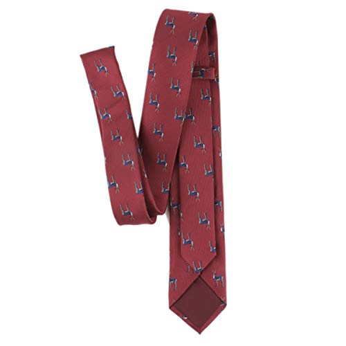 Secdtie Men Boys Dark Red Silk Elegant Neck Novelty Ties Tibetan Antelope Best Tuxedo Formal Wedding Dress Neckties for Boyfriend Gift - Image 5