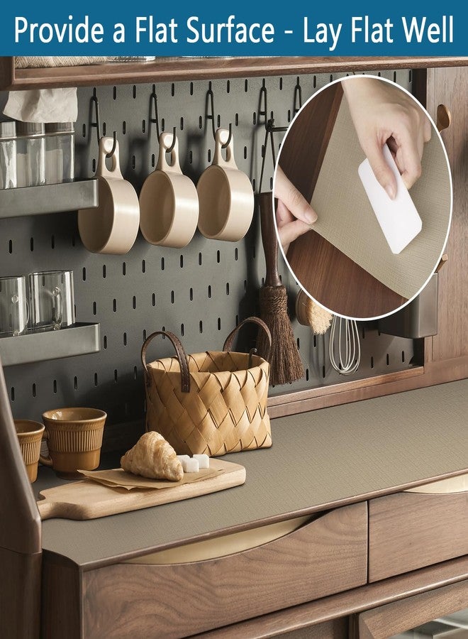 HooTown self Adhesive Shelf Liner (Khaki, 11.8 x 118.1 inches) - Image 3