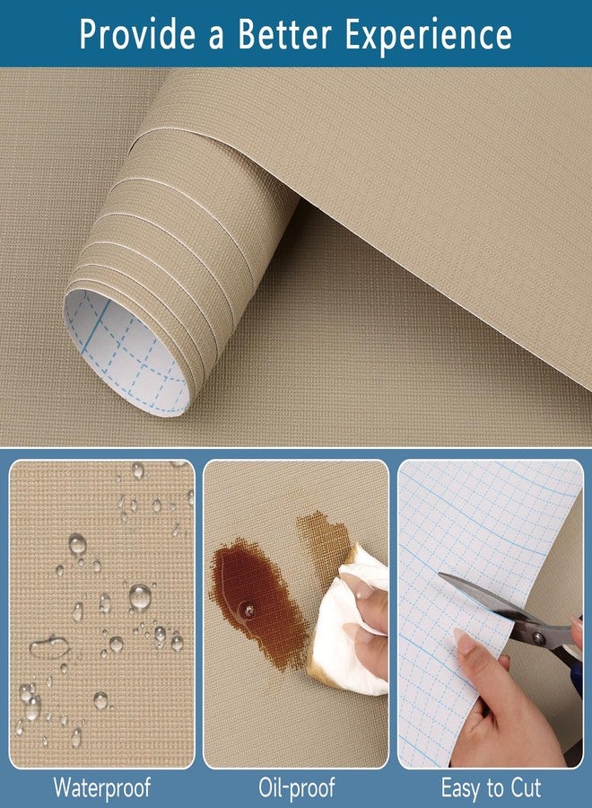 HooTown self Adhesive Shelf Liner (Khaki, 11.8 x 118.1 inches) - Image 2