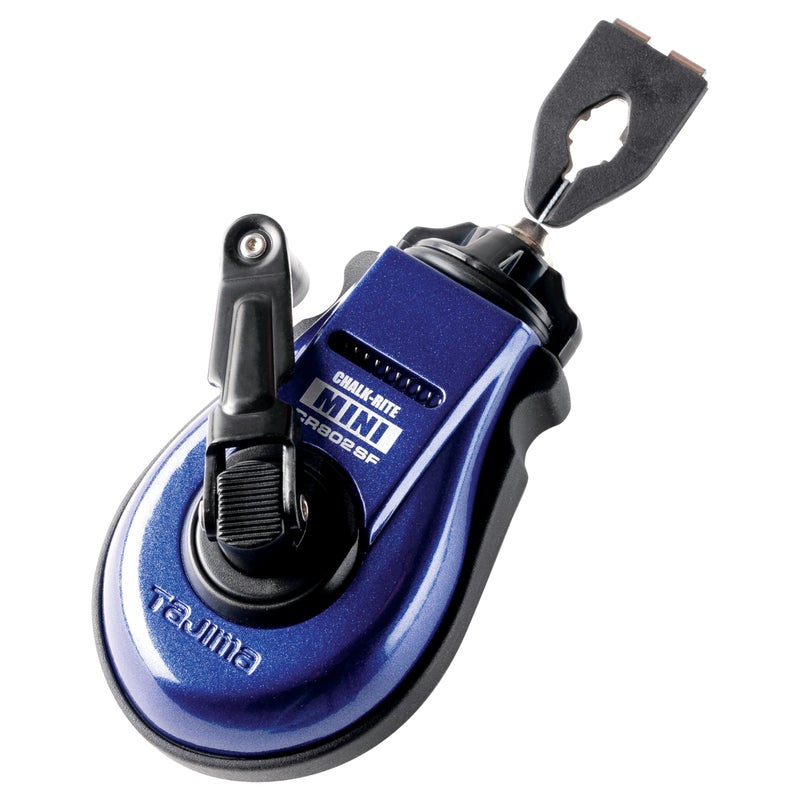 TAJIMA Chalk-Rite MINI Snap-Line - Ultra-Thin .5 mm Chalk Box with Steamlined Design & Ultra-Thin Line - CR802SFB - Image 1