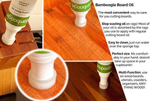 Bamboogle Food Grade Mineral Oil For Cutting Boards - No Mess Cutting Board Oil With Easy Applicator - Image 5