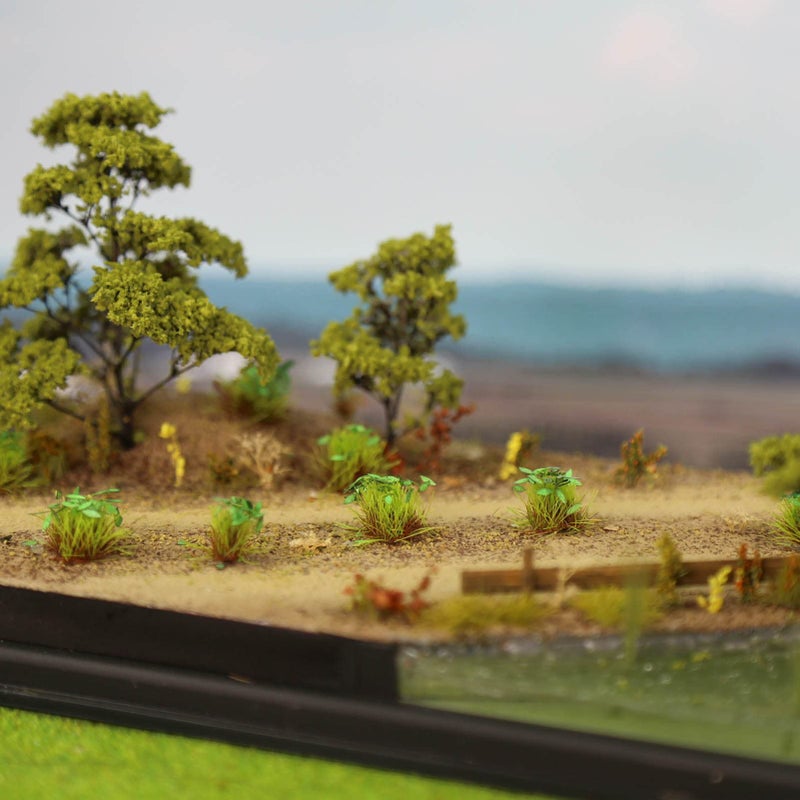 Evemodel Miniature Vegetation Artificial Flower Cluster with Model Bases War Game Lowland Scenery (D) - Image 5