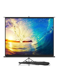 CityRiya-Long Projector Screen with Stand,120 Inch Portable Indoor Outdoor Projection Screen 16:9 Hd 4K Wrinkle-Free Outdoor Movies Screen Carrying Bag for Home Backyard Theater  - Image 1