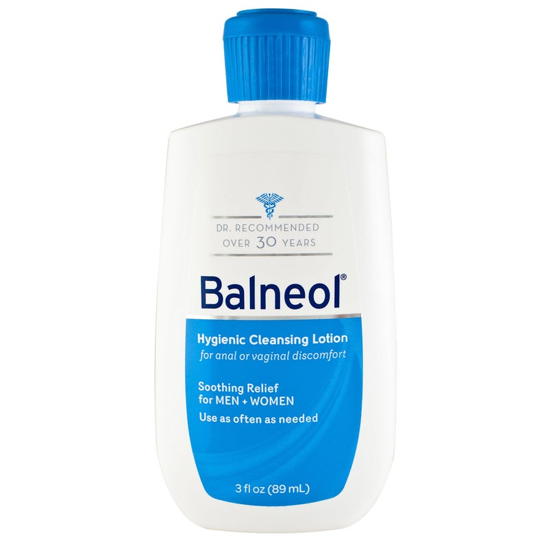 Balneol Hygienic Cleansing Lotion for Women and Men, Soothing Relief to Help With Pain Relief, Itch Relief, and Discomfort for Sensitive Areas, Made in USA, 3 oz - Image 1