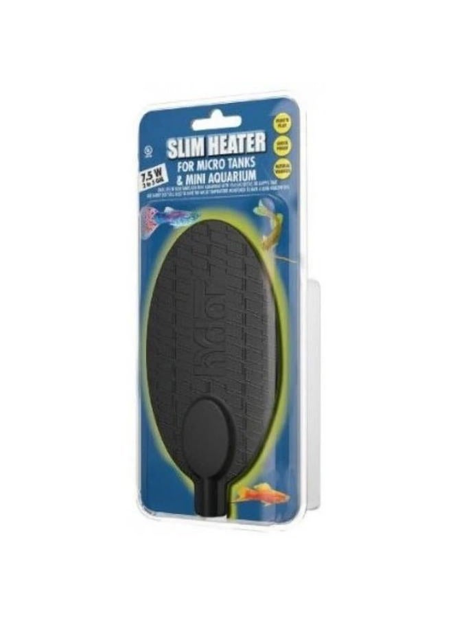 7.5w Slim Heater for Bettas and Bowls, 2 to 5 gal