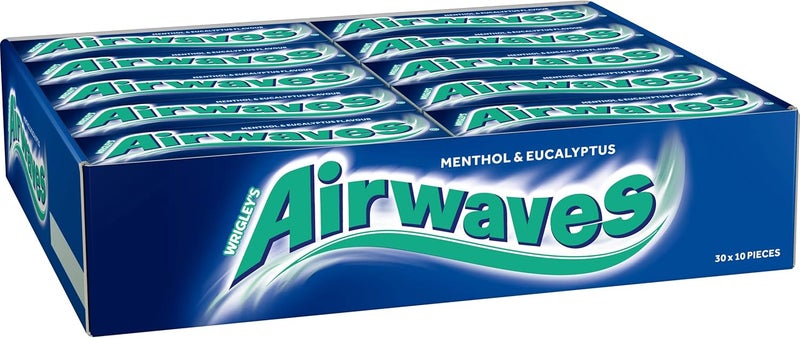 Airwaves Menthol & Eucalyptus Sugar Free Gum - Box of 30 - Image 2