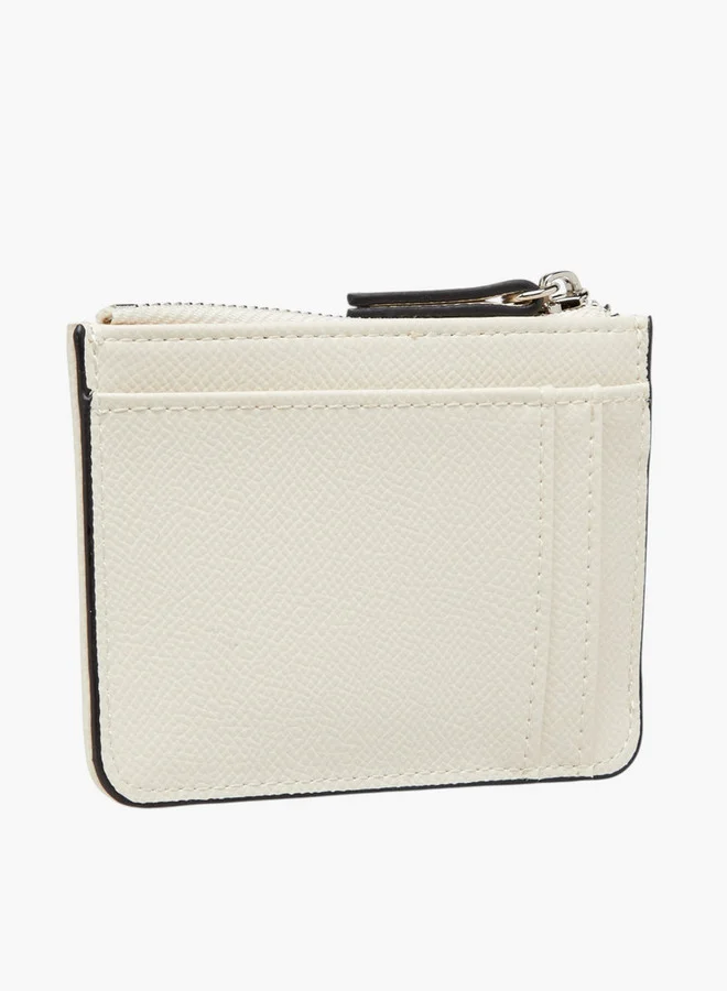 Celeste Solid Wallet with Zip Closure