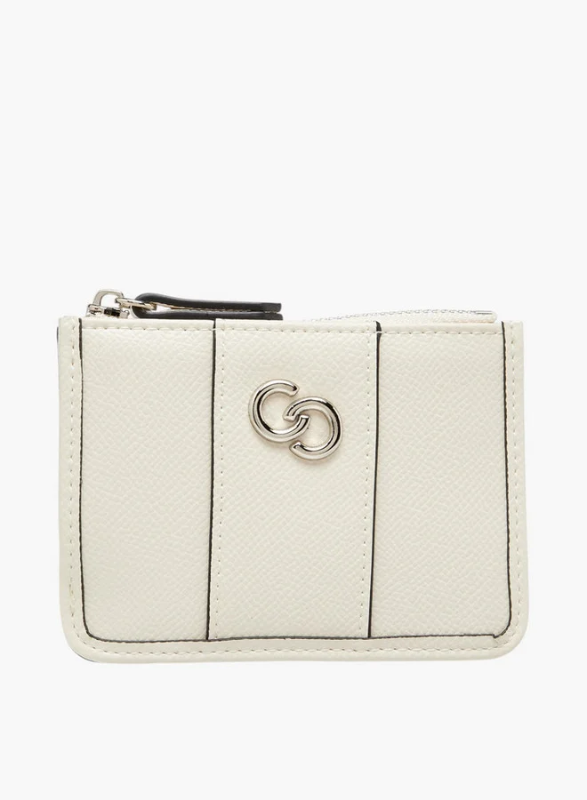 سيليست Solid Wallet with Zip Closure