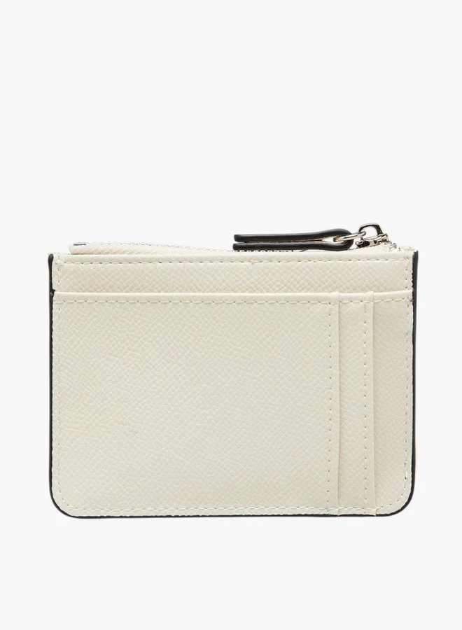 سيليست Solid Wallet with Zip Closure