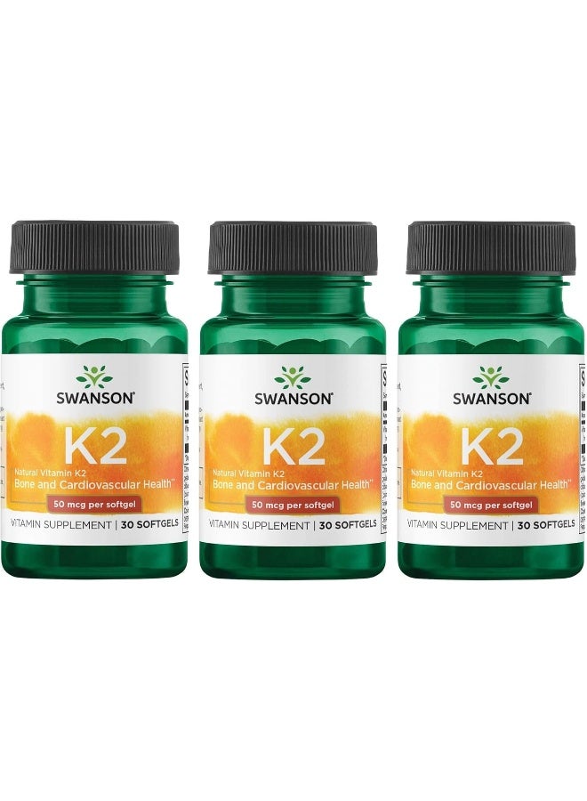 SWANSON Vitamin K2 Softgels 50 mcg for Adults - Image 1