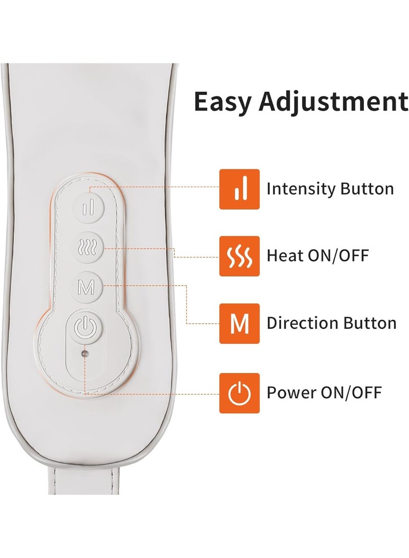 جهاز تدليك الرقبة والأكتاف المتطور بتقنية العجن 5D مع التدفئة - وسادة مساج شياتسو للأنسجة العميقة لتسكين آلام الظهر والجسم - هدية فاخرة ومثالية للوالدين والرجال والسيدات - Image 2