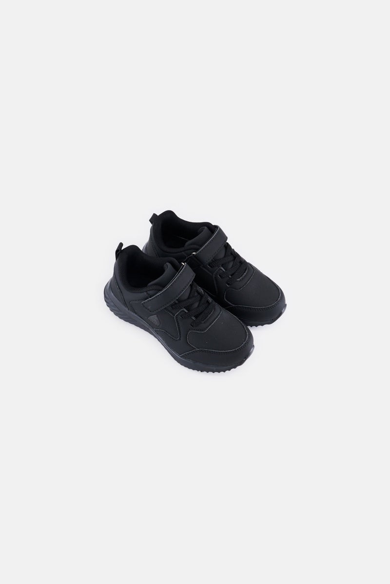 RBX Kids Girl Velcro Closure Casual School Shoes, Black  - Image 4