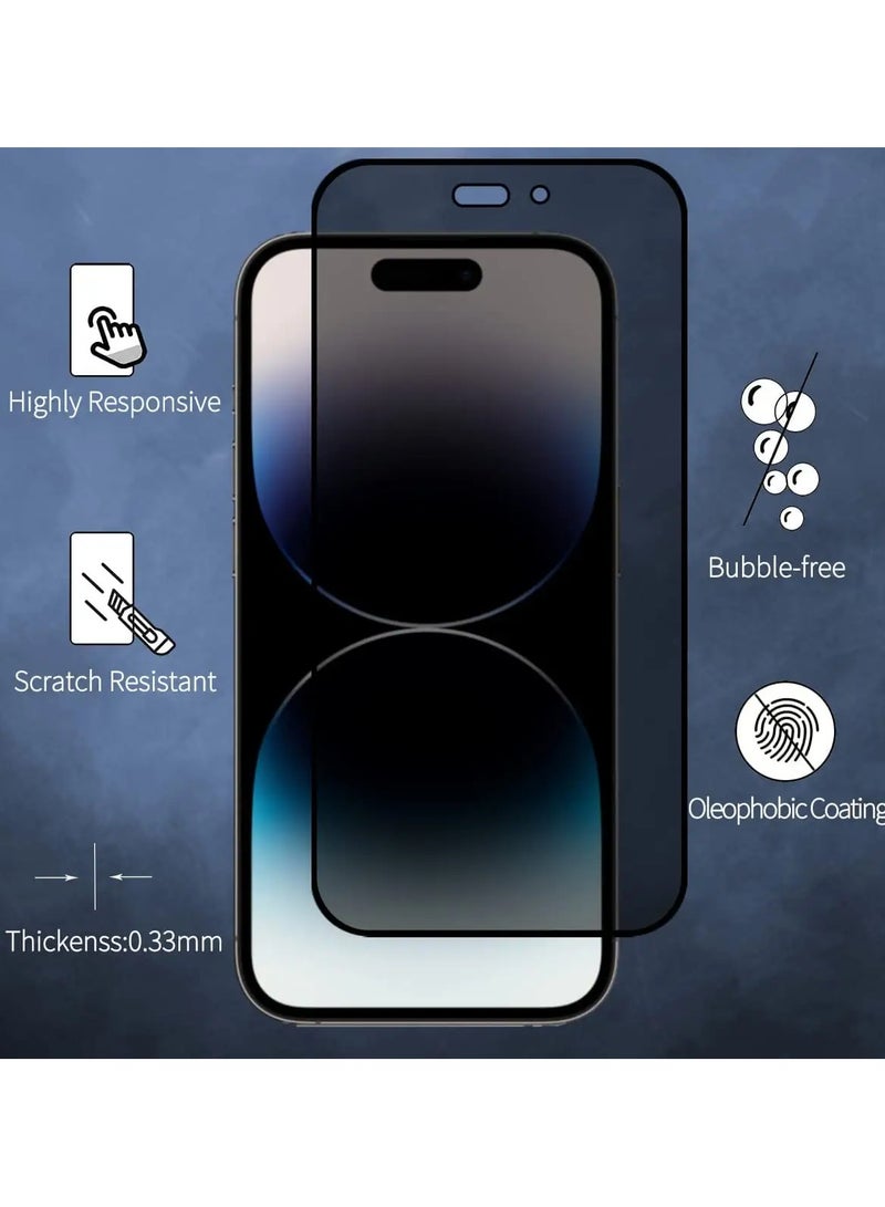 حماية لشاشة الموبايل  ايفون  16 بلس  , خصوصية , جودة ممتازة عدد القطع 2 - Image 3