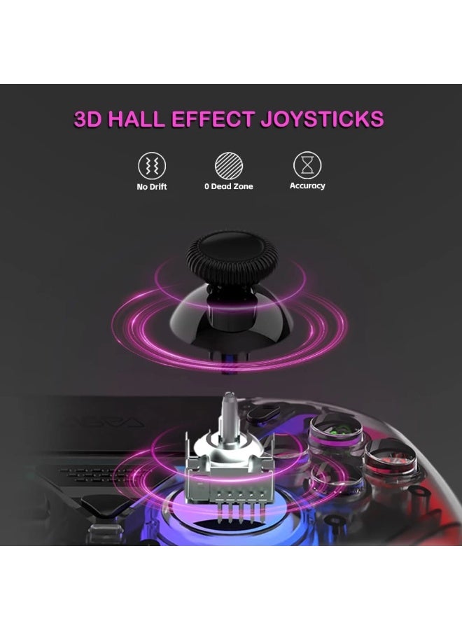 وحدة تحكم ألعاب لاسلكية ASRVA PS5 مزودة بإضاءة RGB وتأثير هول وبطارية 1000 مللي أمبير - Image 4