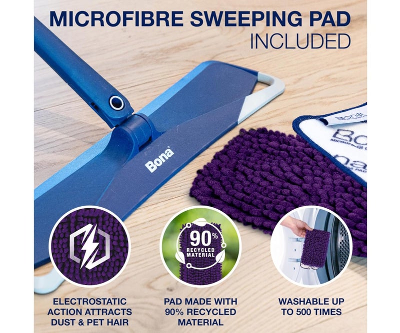 Bona 16.5 Inch 2-Piece Microfiber Pet Floor Mop and Dusting Pad - Image 3