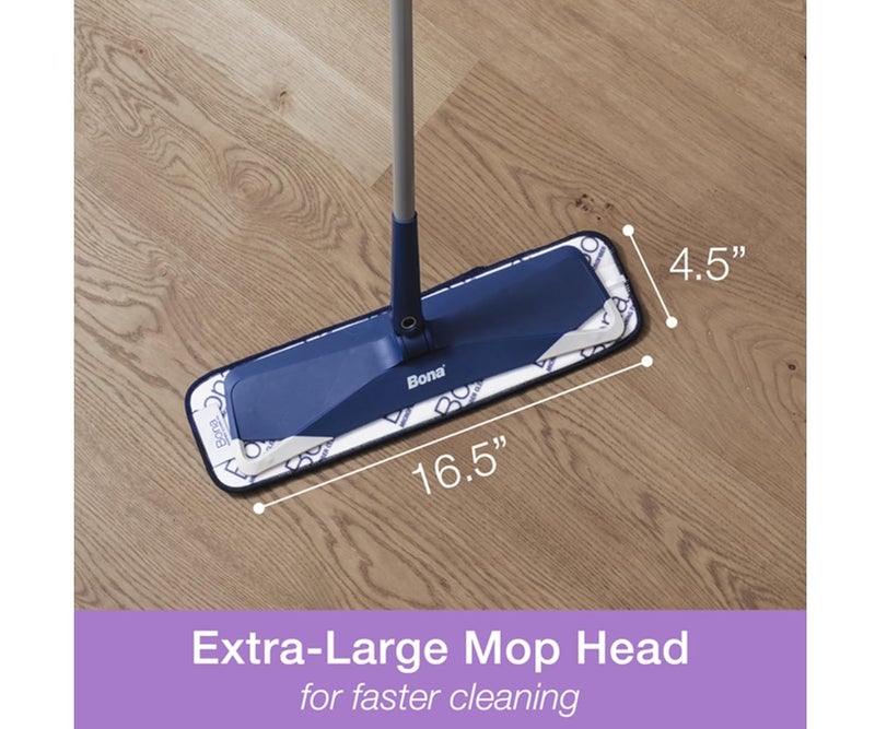 Bona 16.5 Inch 2-Piece Microfiber Pet Floor Mop and Dusting Pad - Image 2