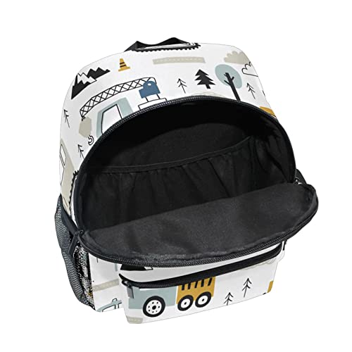 Bolaz Kids Backpack for boys Childish Truck Excavator Toddler Bags Children Preschool Kindergarten Small Chest Strap 3-8 Years Old - Image 3