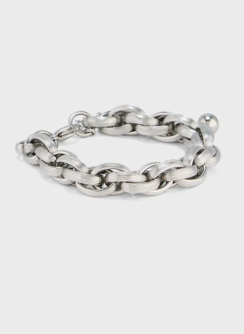 Robert Wood Stainless Steel Bracelet