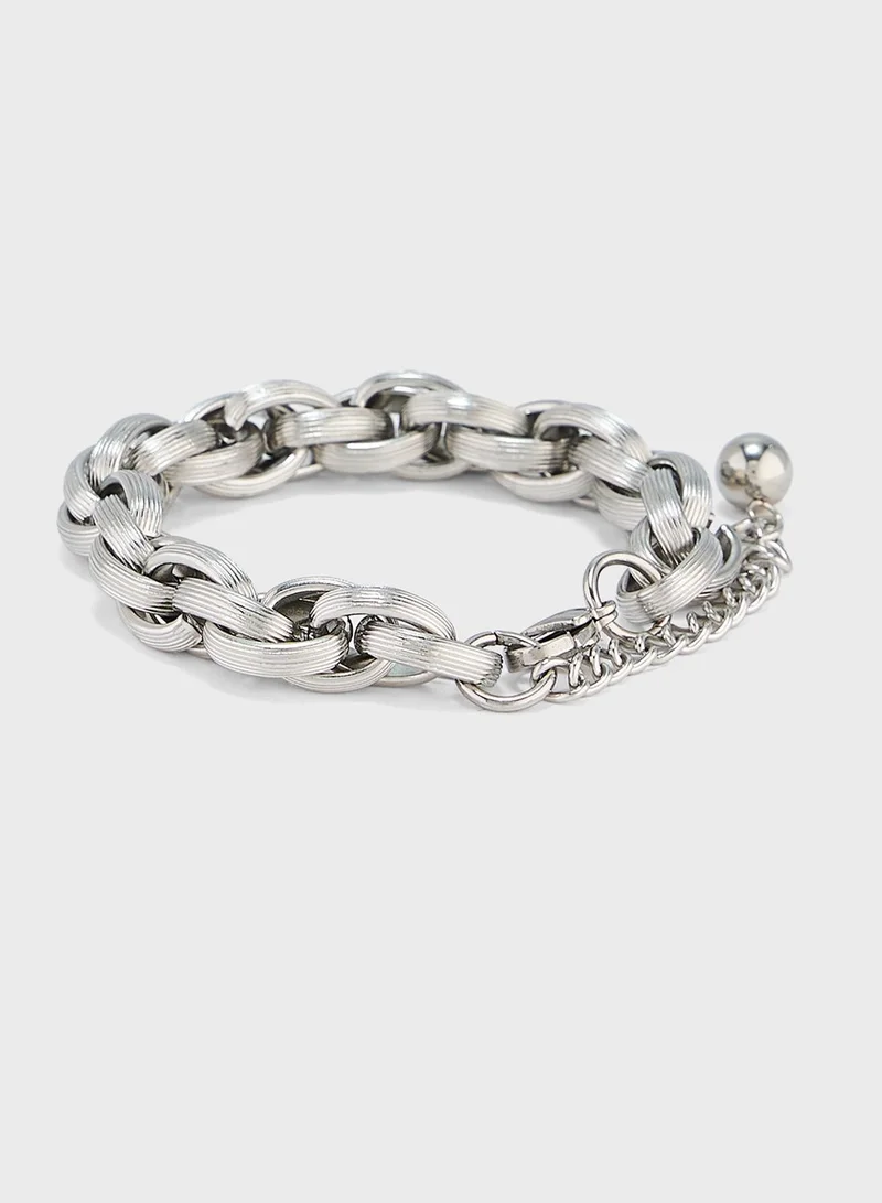 Robert Wood Stainless Steel Bracelet