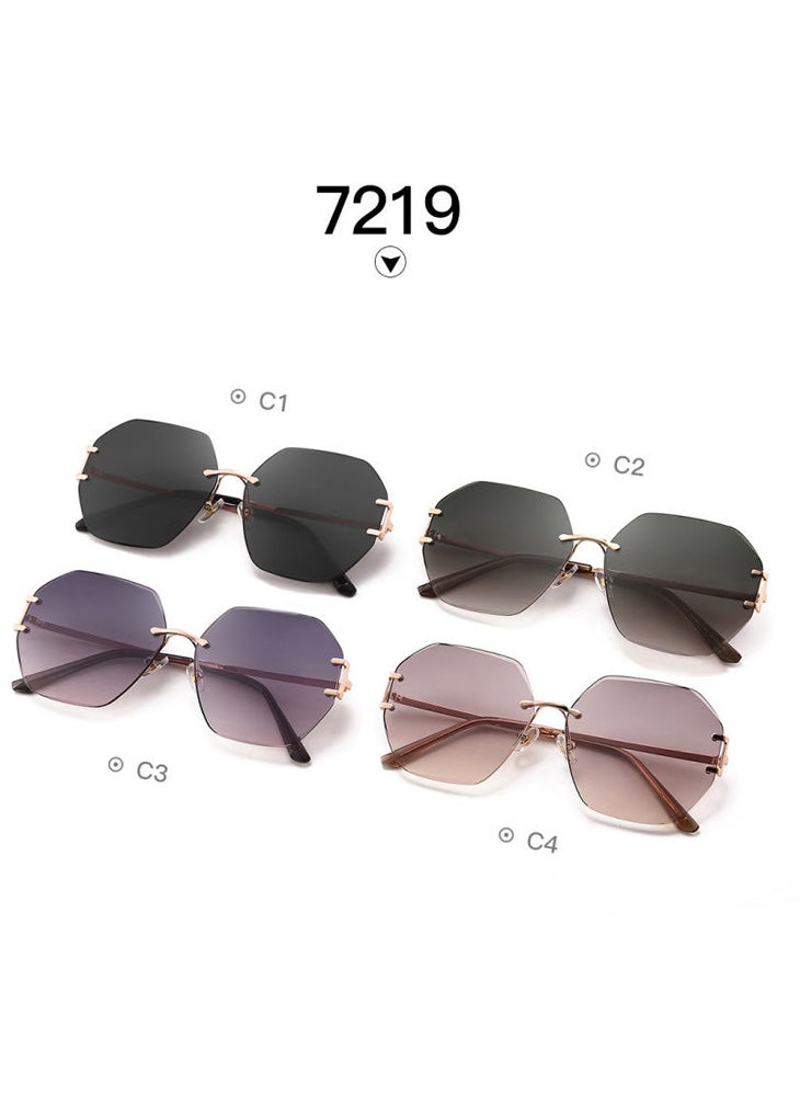 تشوميل نظارات شمسية نسائية أنيقة عالية الدقة بعدسات من النايلون مضادة للأشعة فوق البنفسجية والضوء الأزرق - Image 4