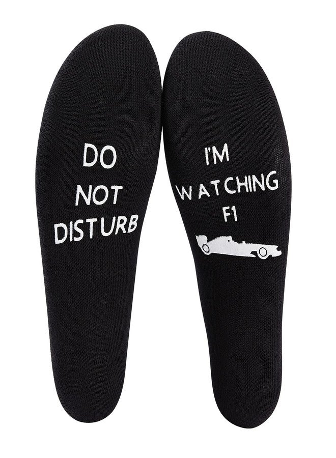 Udobuy Do Not Disturb I'm Watching F1. Racing Car/Sports Car Novelty Socks, Birthday Gift, Sports gift,Gift for Family Friend.Men Women Socks … - Image 1
