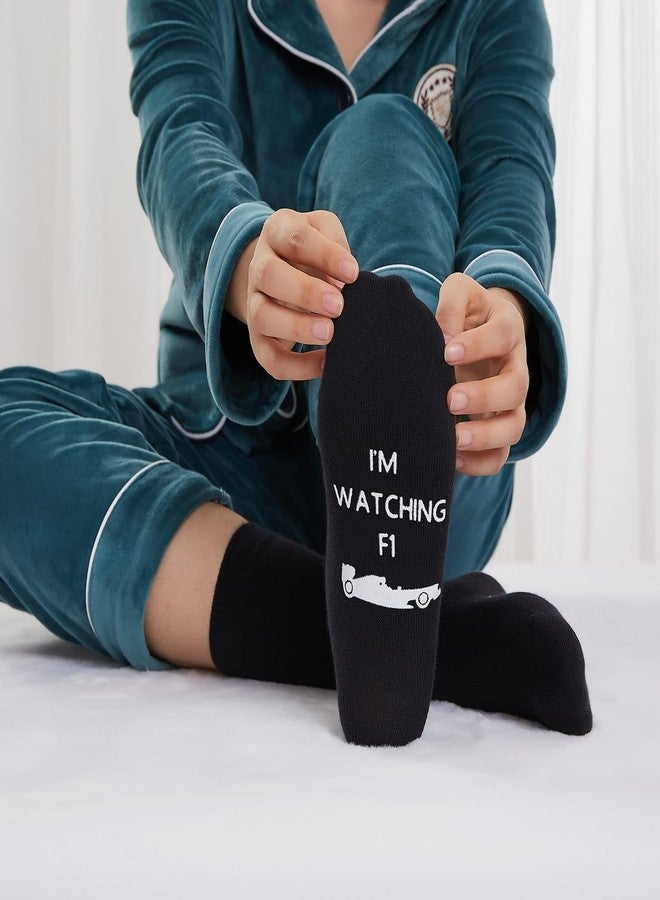 Udobuy Do Not Disturb I'm Watching F1. Racing Car/Sports Car Novelty Socks, Birthday Gift, Sports gift,Gift for Family Friend.Men Women Socks … - Image 3