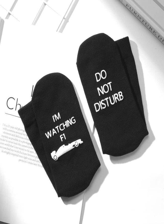 Udobuy Do Not Disturb I'm Watching F1. Racing Car/Sports Car Novelty Socks, Birthday Gift, Sports gift,Gift for Family Friend.Men Women Socks … - Image 5