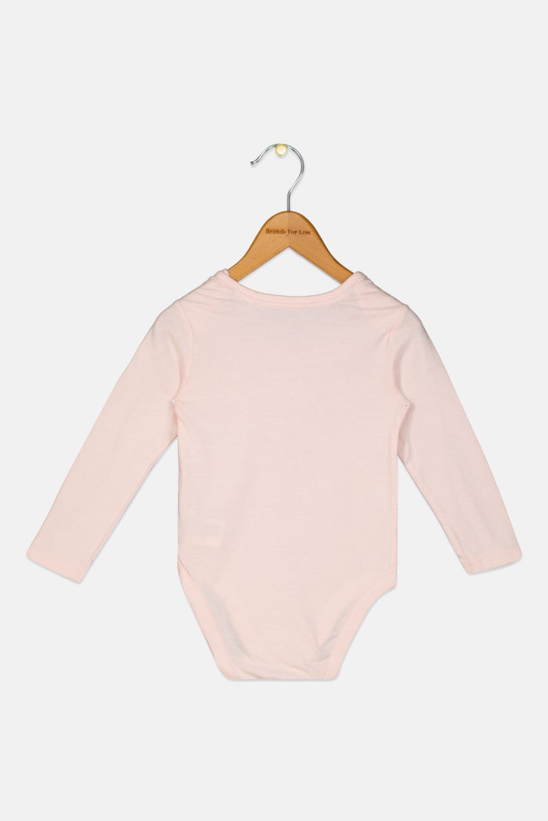 mothercare بدلة بنات toddlers بأكمام طويلة وطوق دائري مع طباعة جرافيك، وردي - Image 2