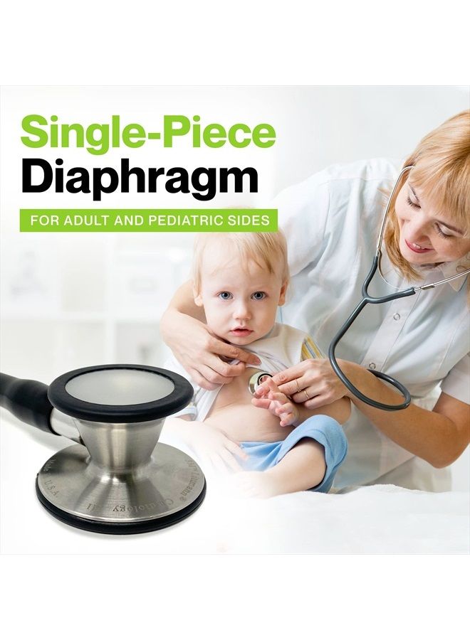 Durabasics طقم ملحقات سماعة الطبيب الكلاسيكية 3، القلبية 3 و القلبية 4 لقطع غيار سماعة ليتمن - يناسب الكلاسيكية 3، القلبية 3 و 4 - أسود - Image 5