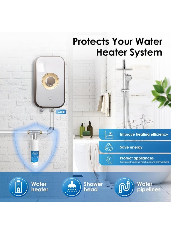 Waterdrop Waterdrop AP431 AP430SS Whole House Scale Inhibitor Filter, Heater Softener System, Prevent Scale Build Up On Hot Water Heaters, Pipes and Boilers  - Image 5