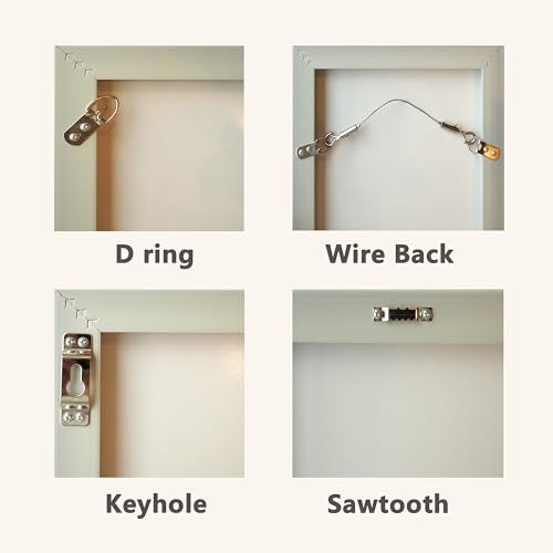 JELLYSUB Large Universal Frame Hanger, 8 Picture Hangers, 12 Large Removable Adhesive Strips, Damage Free Picture Hanging Hooks Heavy Duty, No Nails Picture Hooks - Image 4
