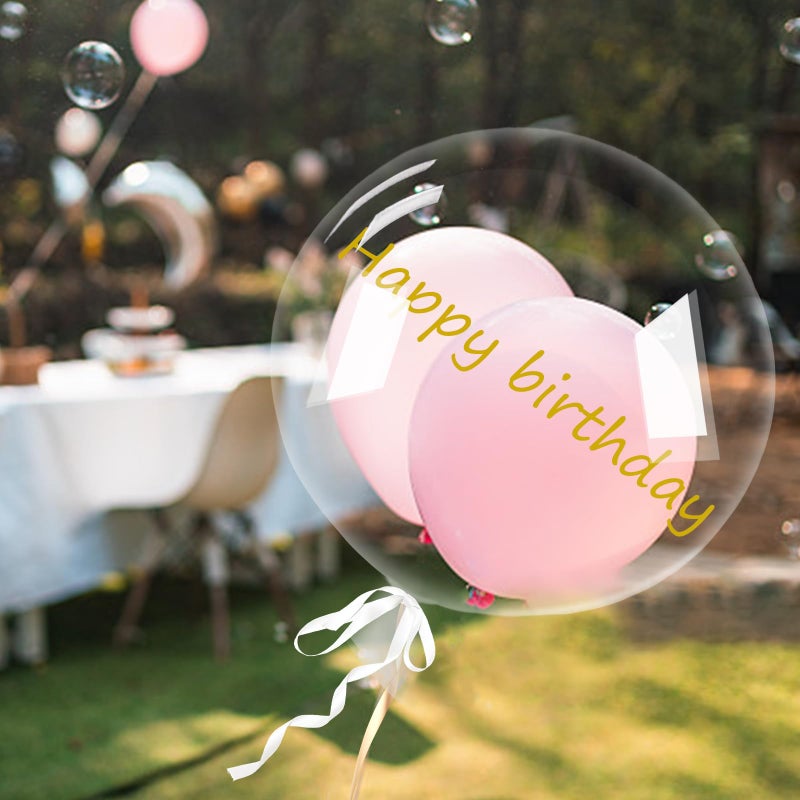 WEIYOONS 25PCS Clear Balloons for Stuffing 24inch Wide Neck Large Bubble BoBo Balloons Wide Opening Fillable Pre-Stretched Bubble Balloons for Wedding Birthday Easter Baby Shower Christmas Party Decorations - Image 4