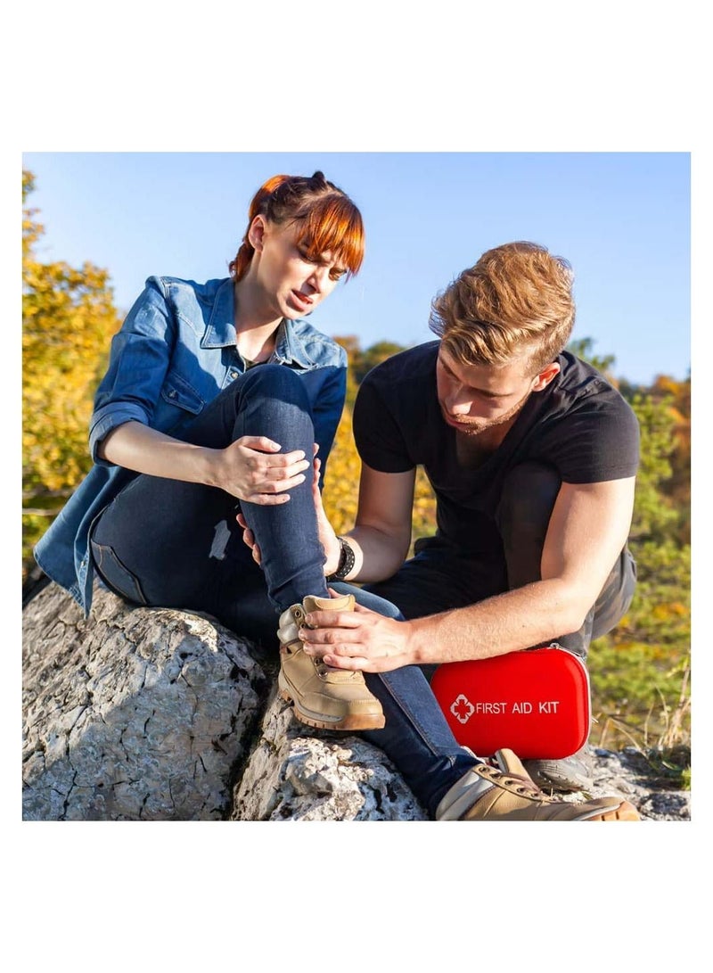 SYOSI First Aid Kit Medicine Rescue Bag Medical Kit Survival Emergency Bag Compact First Aid Kit Small Medical Emergency Survival Kit with Storage Bag for Home Boat Travel Family Car Office 177Pcs  - Image 5
