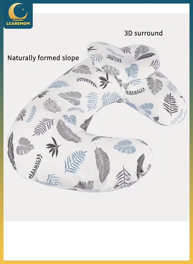 LCAREMOM Baby Nursing Pillow for Breastfeeding, Ergonomic Feeding Support Pillow with Removable Cotton Cover, Infant Support Cushion for Newborn, Baby Sitting & Feeding Use, Maternity Pillow - Image 2
