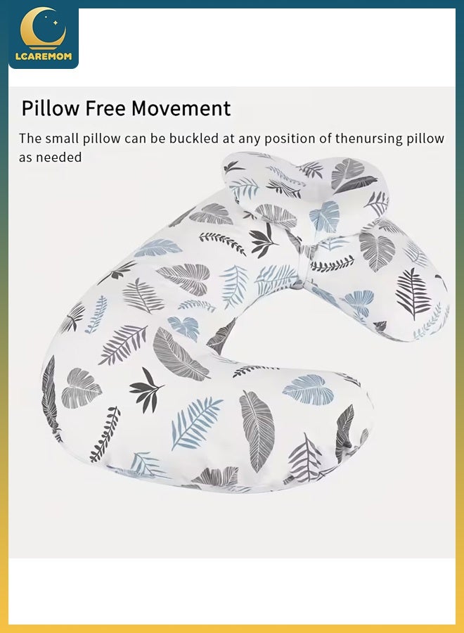 LCAREMOM Baby Nursing Pillow for Breastfeeding, Ergonomic Feeding Support Pillow with Removable Cotton Cover, Infant Support Cushion for Newborn, Baby Sitting & Feeding Use, Maternity Pillow - Image 3