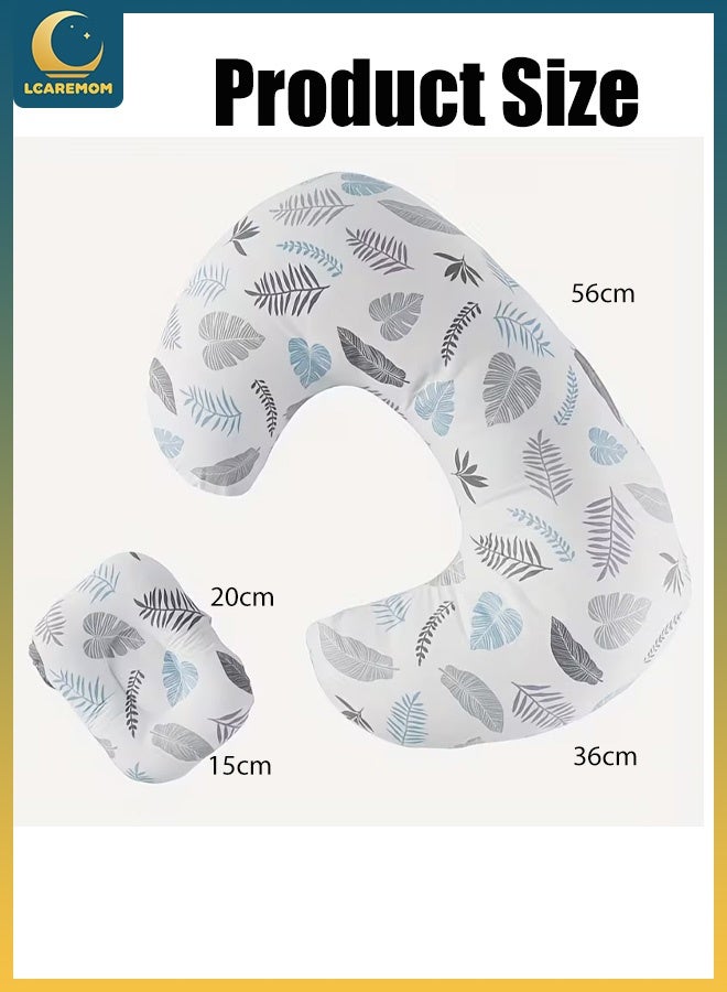 LCAREMOM Baby Nursing Pillow for Breastfeeding, Ergonomic Feeding Support Pillow with Removable Cotton Cover, Infant Support Cushion for Newborn, Baby Sitting & Feeding Use, Maternity Pillow - Image 5