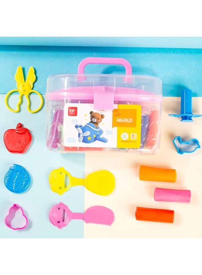 ديلي Deli Children's عجينة ألوان 24، عجينة اللعب، عجينة يدوية صنع يدوي، هدية عيد الميلاد، لعبة عطلة للأولاد والبنات - Image 4