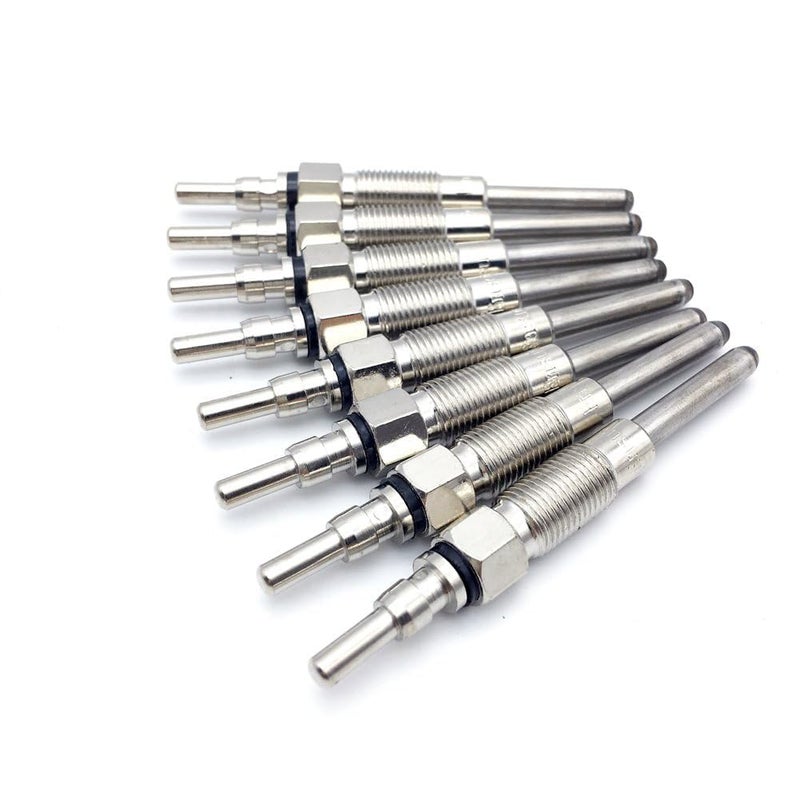 Ensun E2TZ12A342A Diesel Glow Plug Pack of 8 Dual Coils Fast Start Compatible with 19871994 IDI 69 73L F250 F350 F59 E250 E350 replace ZD9