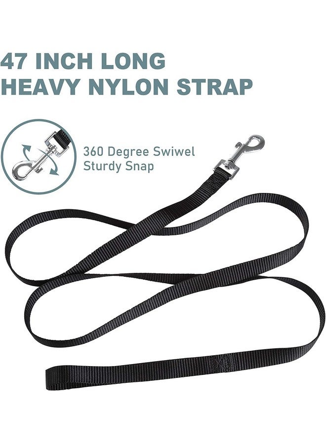 Classic Nylon Dog Collar And Leash Set, Adjustable Collar Leash Set Buckle Safety For Small Medium Dogs Walking Running Training 15 Mm (Black) (15Mm (Black Color)) - Image 4